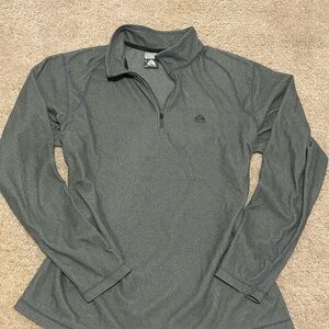 Nike ACG Pullover 1/4 Zip Mens Size L Regular Gray Sports Knit Casual
